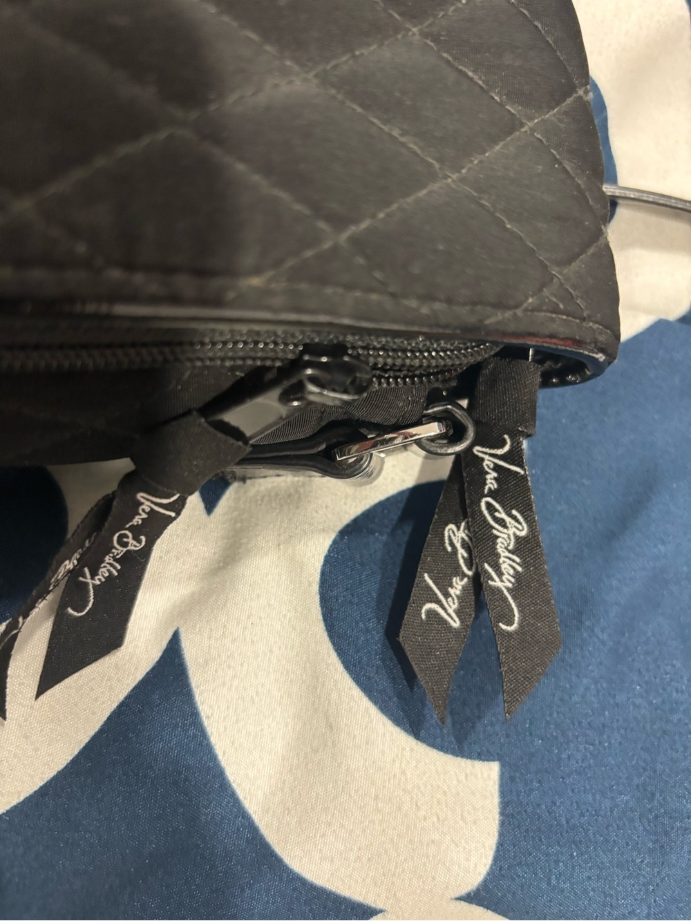Vera Bradley Black Quilted Shoulder Crossbody Bag - Picture 3 of 12
